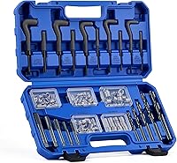 Vista 17 de Orion Motor Tech Kit de Reparación de Roscas Helicoil, Herramienta de Reparación de Rosca M10x1.25 con Broca HSS y 15 Insertos de Rosca, Kit