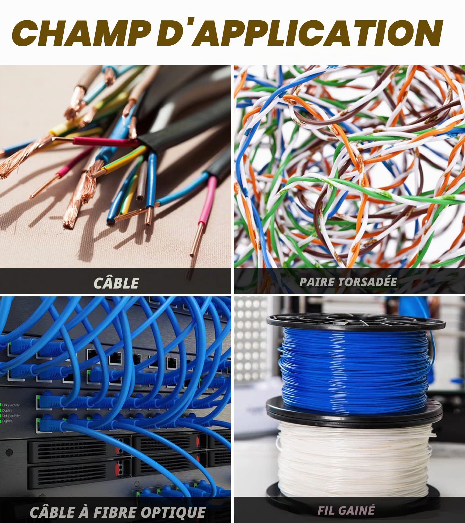 DOWELL Pince à dénuder multifonction 10-22 AWG