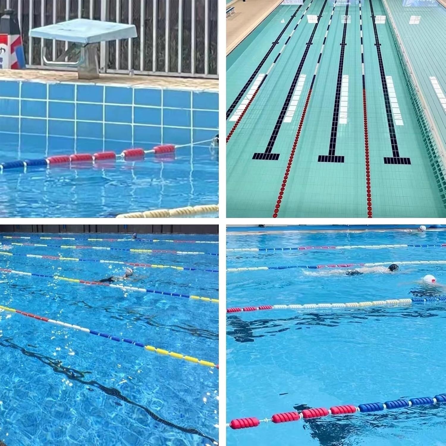 Corde de flottaison de 10 m - Accessoire de sécurité pour la plage et la piscine - Diamètre du flotteur idéal : 11 cm