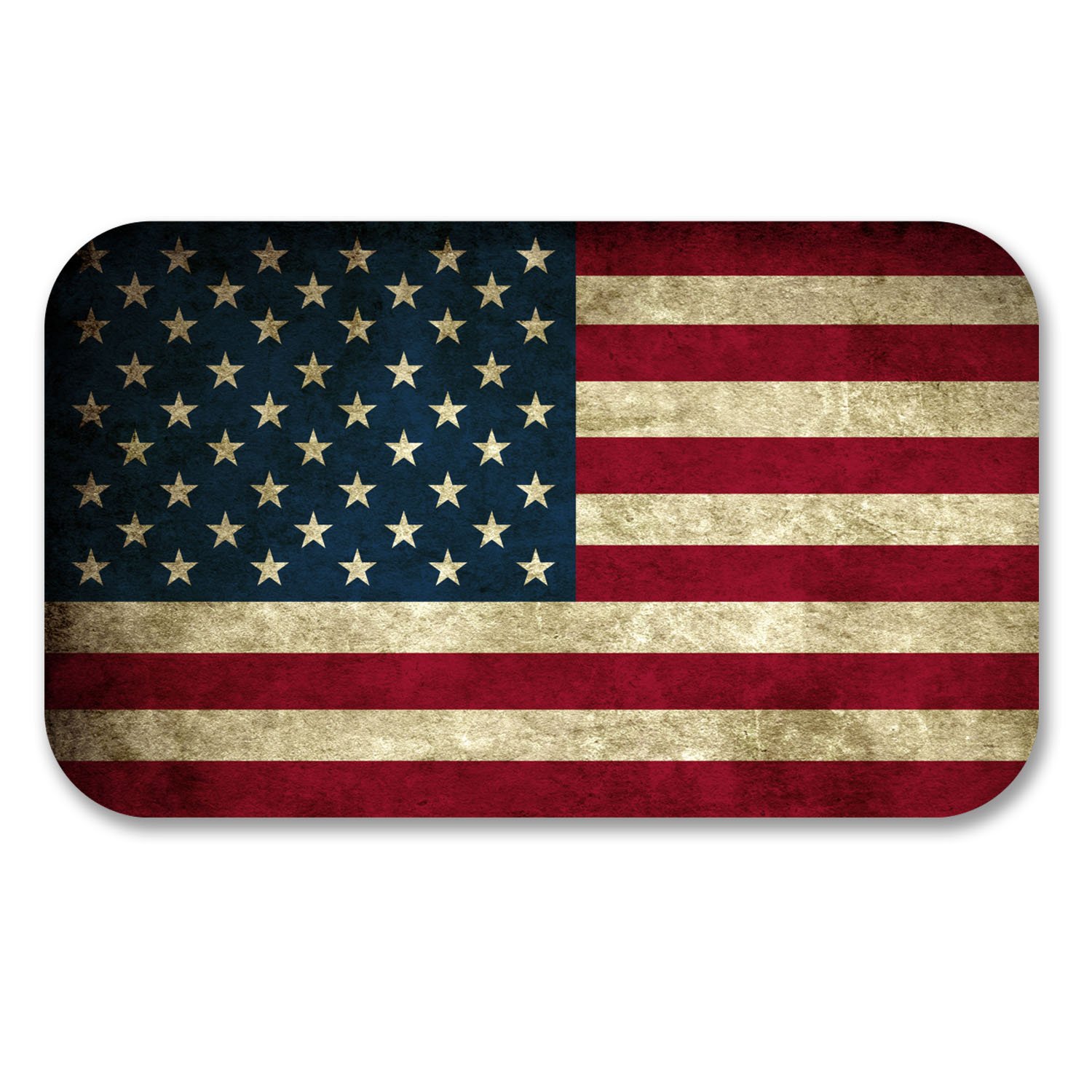 Destinationvinyl Multi 2 X 10Cm America Usa Flag Vinyl Stickers Decal Laptop Car Bike Helmet #6190 (10Cm Wide X 6Cm Tall)
