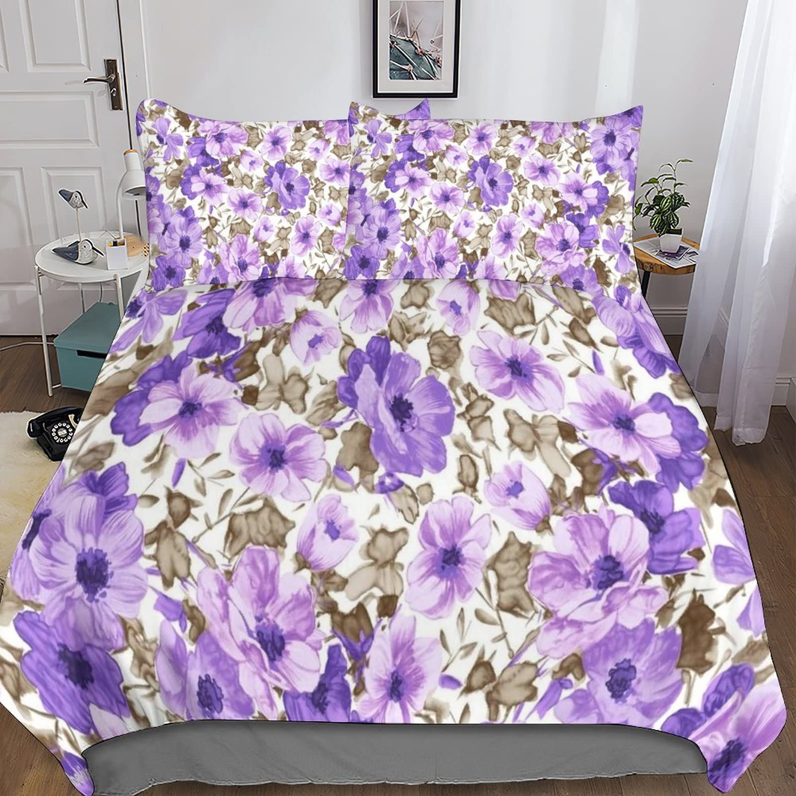 Housse de couette fleurie pour chambre parentale et lit ado grand confort