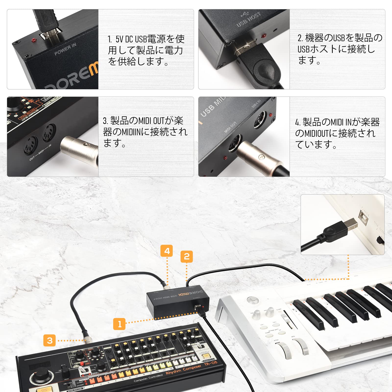 USB MIDIホストボックス Amazon.co.jp: USB MIDIホストボックス MIDIインターフェイスからMIDI