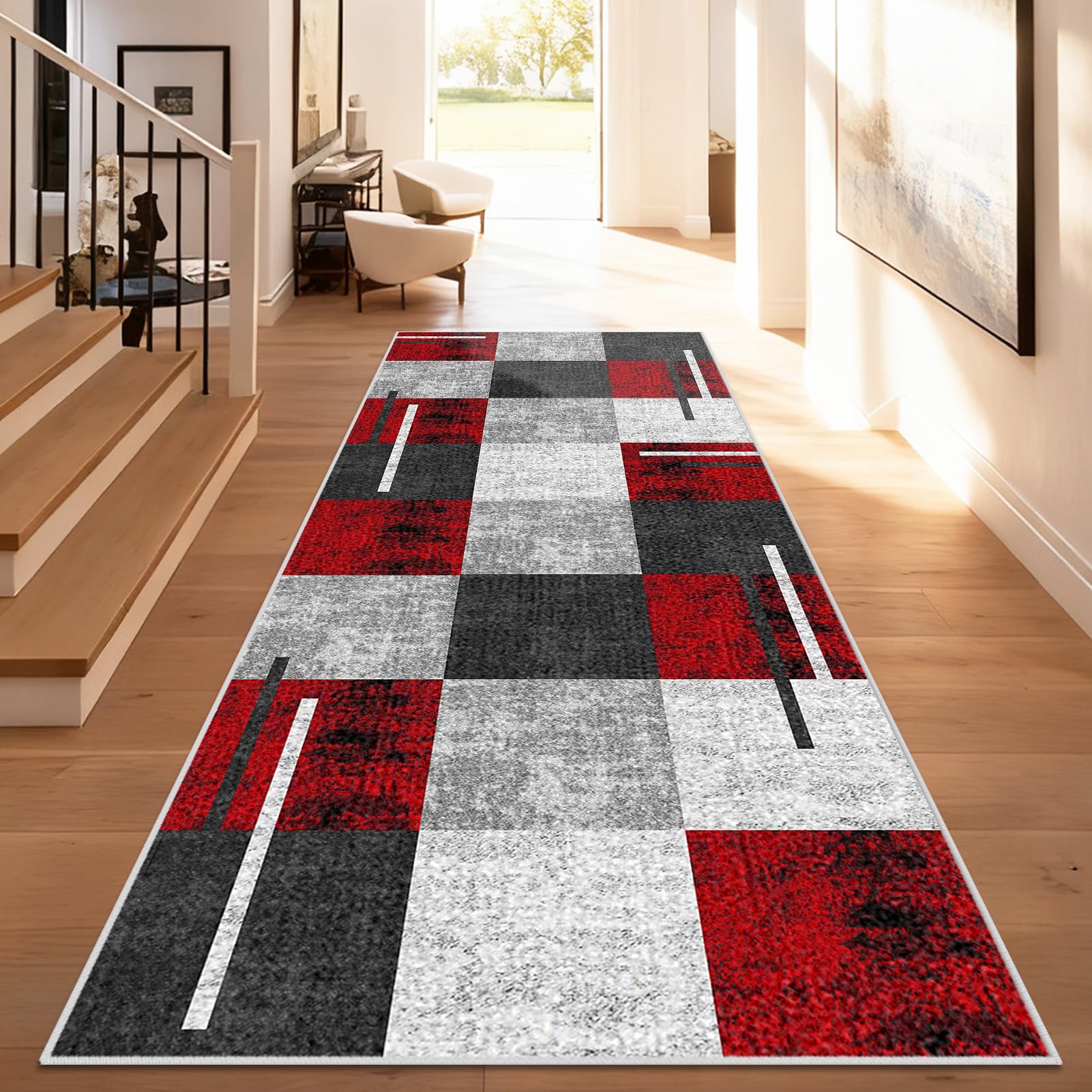 Alfombra entrada interior lavable de 90x100 cm que evita la suciedad en el pasillo