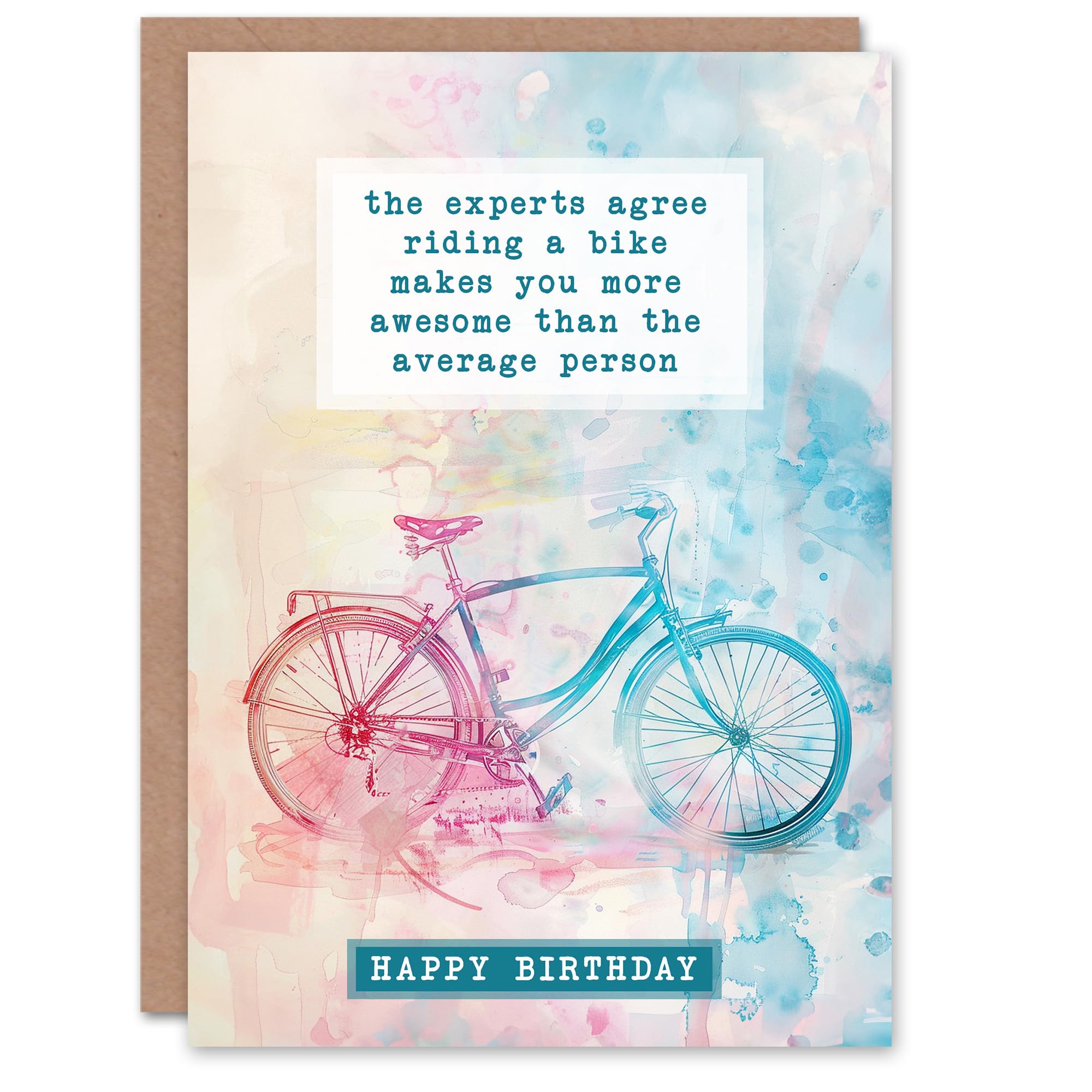 Artery8 Birthday Card - Watercolour - Greeting Card