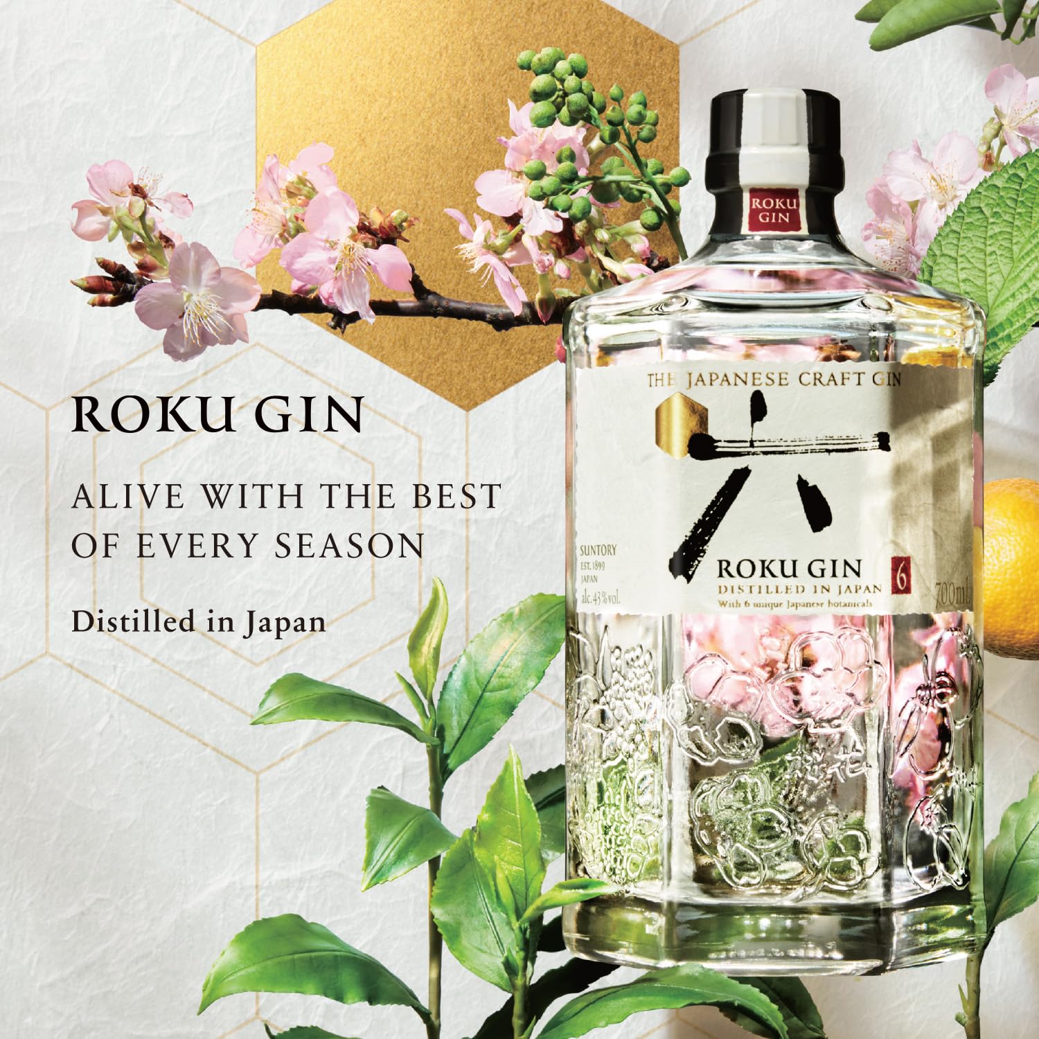 Amazon.com: Roku Japanese Gin, 750 ml, 86 Proof : Grocery
