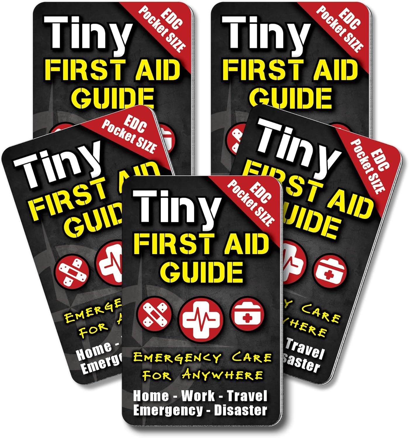 Tiny First Aid Guide: Emergency Medical Care for Anywhere – The Ultimate Step-by-Step, Everyday Carry: Survival Medicine Pocket, Micro-Guide, 5-Pack Tiny First Aid Guide: Emergency Medical Care for Anywhere – The Ultimate Step-by-Step, Everyday Carry: Survival Medicine Pocket, Micro-Guide, 5-Pack
