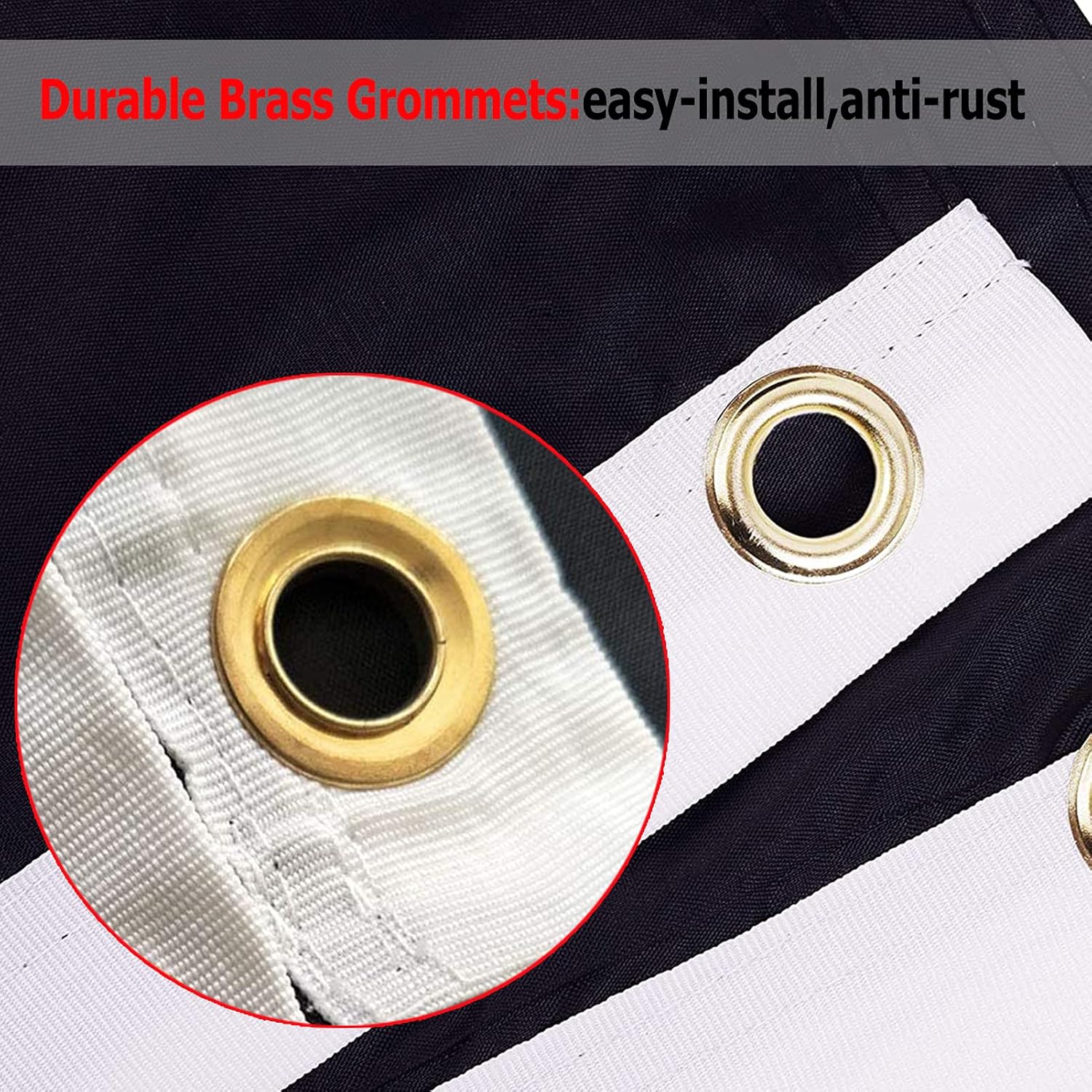 Mia Pow Flag 3x5 Outdoor Double Sided- Black You are Not Forgotten Prisoner of War Military Flags Heavy Duty 3 Ply Fade Resistant for Outside Outdoor Indoor - Image 3