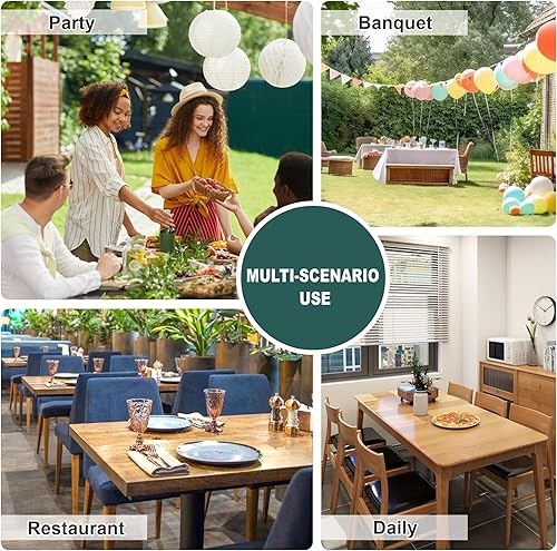 Miniatura 9 de LUSHVIDA Paquete de 2 manteles cuadrados color marfil de 54 x 54 pulgadas, manteles de microfibra lavables resistentes al agua, manteles decorativos