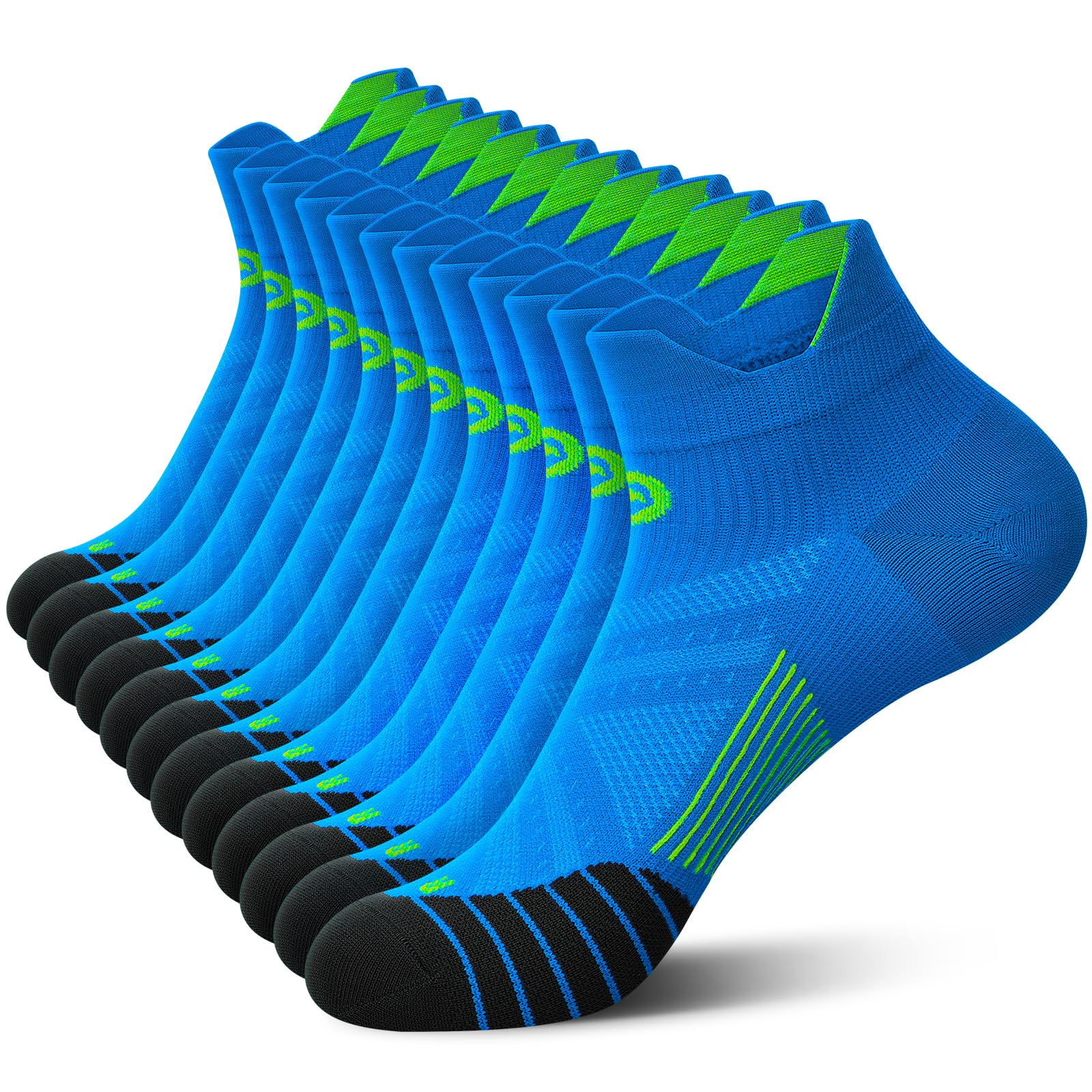 Sponsored Ad - Ankle Compression Sock for Men and Women 2/4/6 Pairs, Low Cut Compression Running Sock with Ankle Support