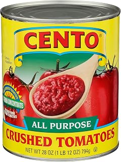 Cento Crushed Tomatoes 28 oz - Vine-Ripened, Never from Concentrate for Sauces, Pizza & Soups