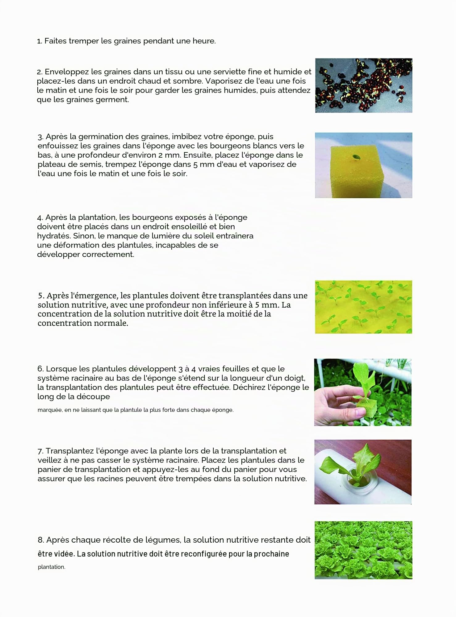 Système de culture hydroponique, tubes en PVC-U de qualité alimentaire, kit de système de jardinage avec circulation d'eau pour légumes à feuilles (1 couche, 54 trous)