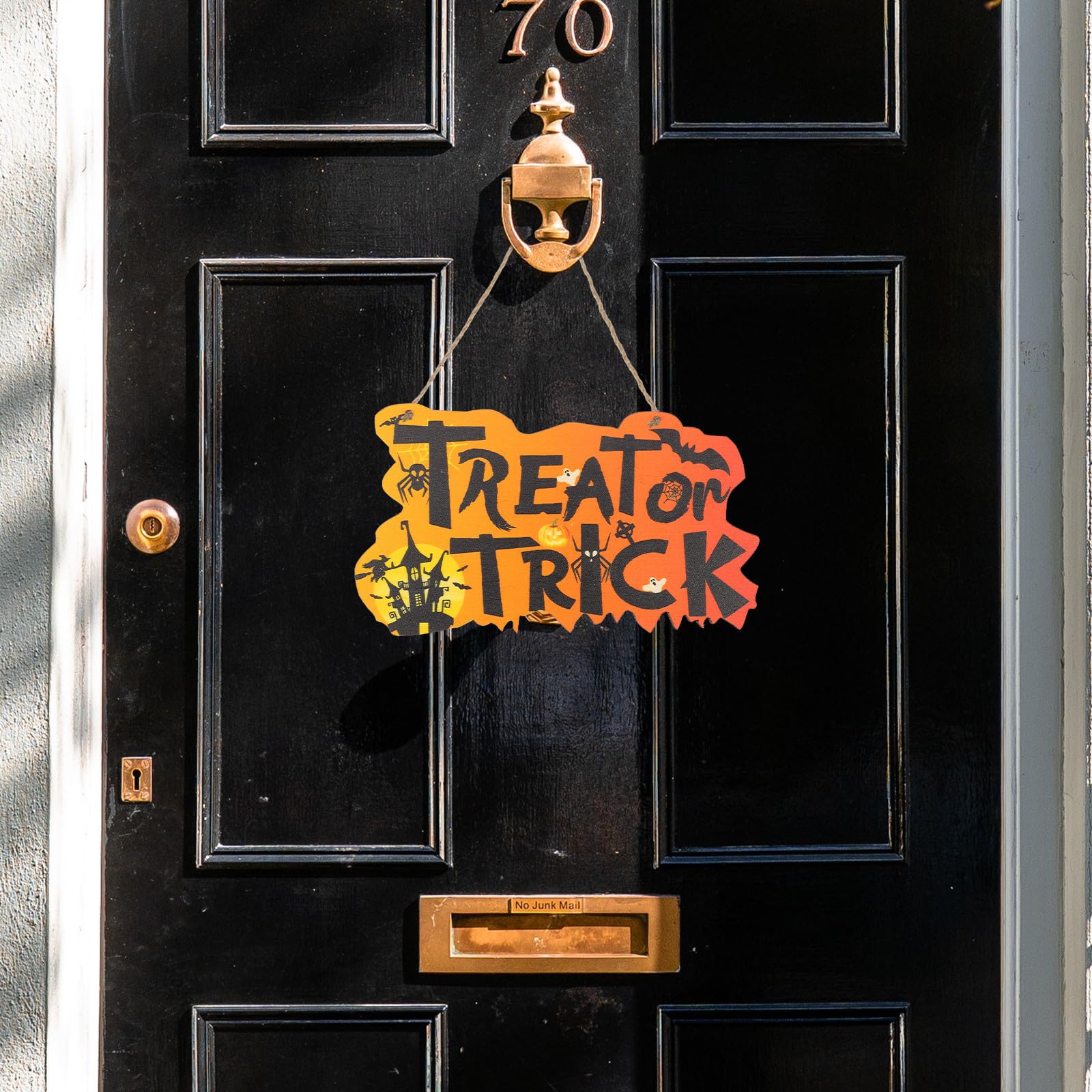 Abaodam 10 Unidades Adornos Colgantes de Madera para Halloween Calabaza y Calavera, Decoración Creativa Resistente para Fiestas Decorar Tu Casa