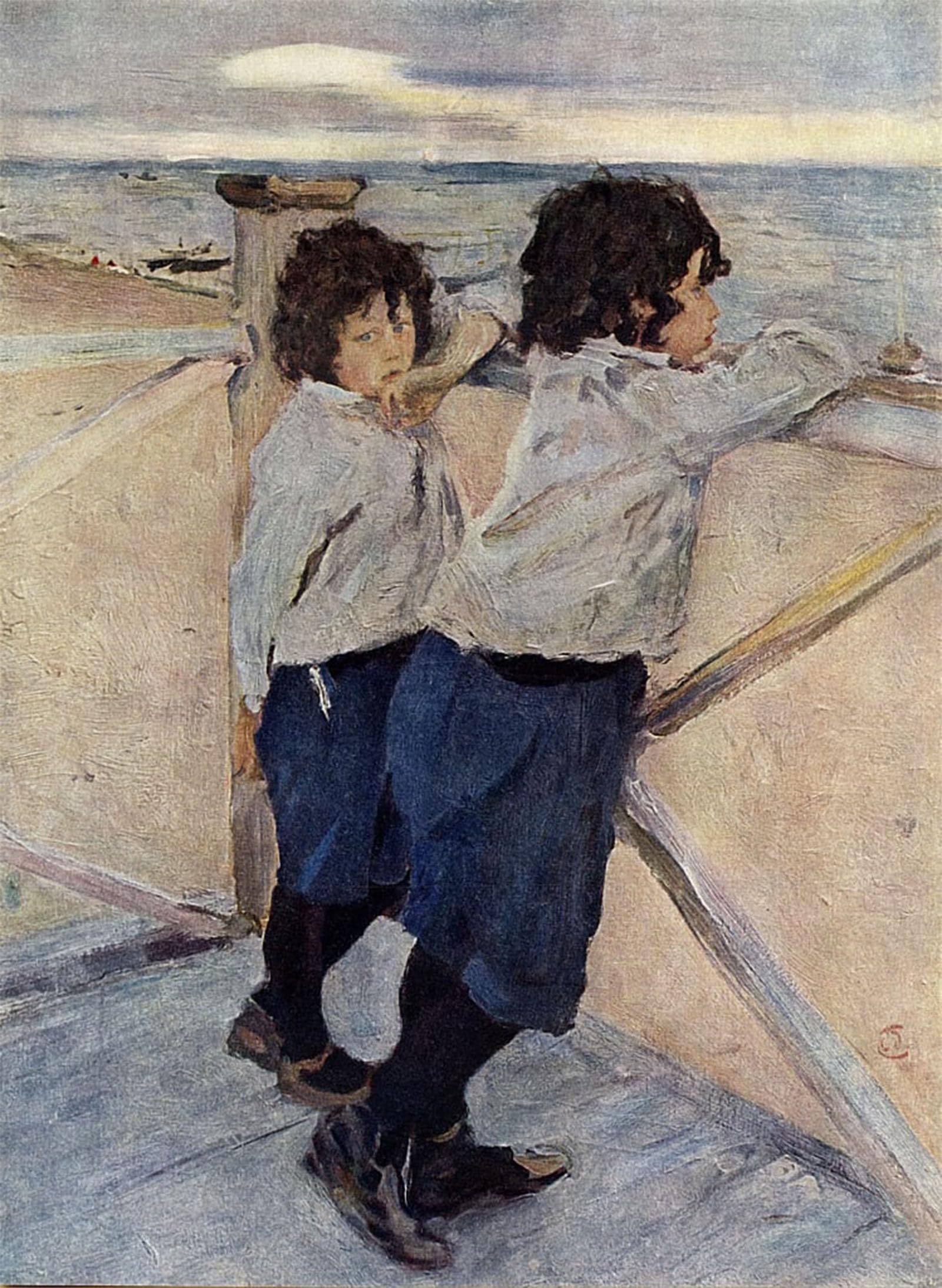 ARTXLXXBN Famous Print Painting Colorful Art Print Children by Valentin Aleksandrovich Serov Canvas Art Decorations for Home Decor 60x90cm