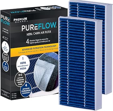 PUREFLOW PC9976HX HEPA Cabin Air Filter | Fits 2016-2022 BMW X1 2.0L; 2014-2024 Mini Cooper 1.5L, 2.0L; 2018-2024 Cooper Countryman 1.5L; 2020-2024 Cooper; 2014-2021 i3 0.6L