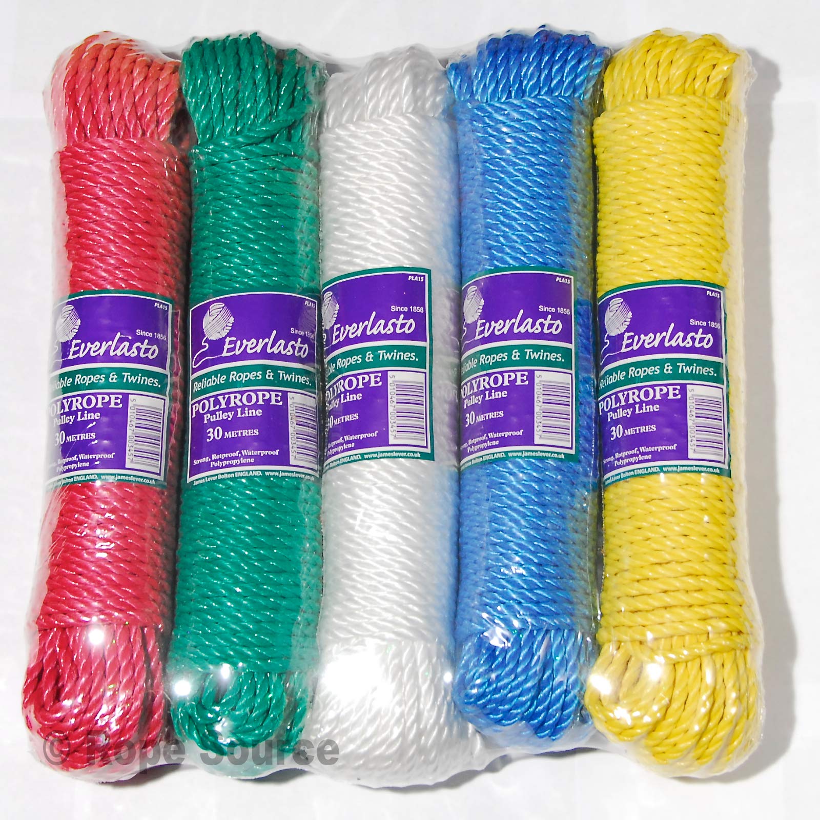 30M - EVERLASTO POLY ROPE PULLEY LINE (RED)