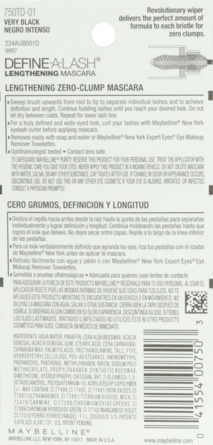 Maybelline New York Lengthening Washable Photo