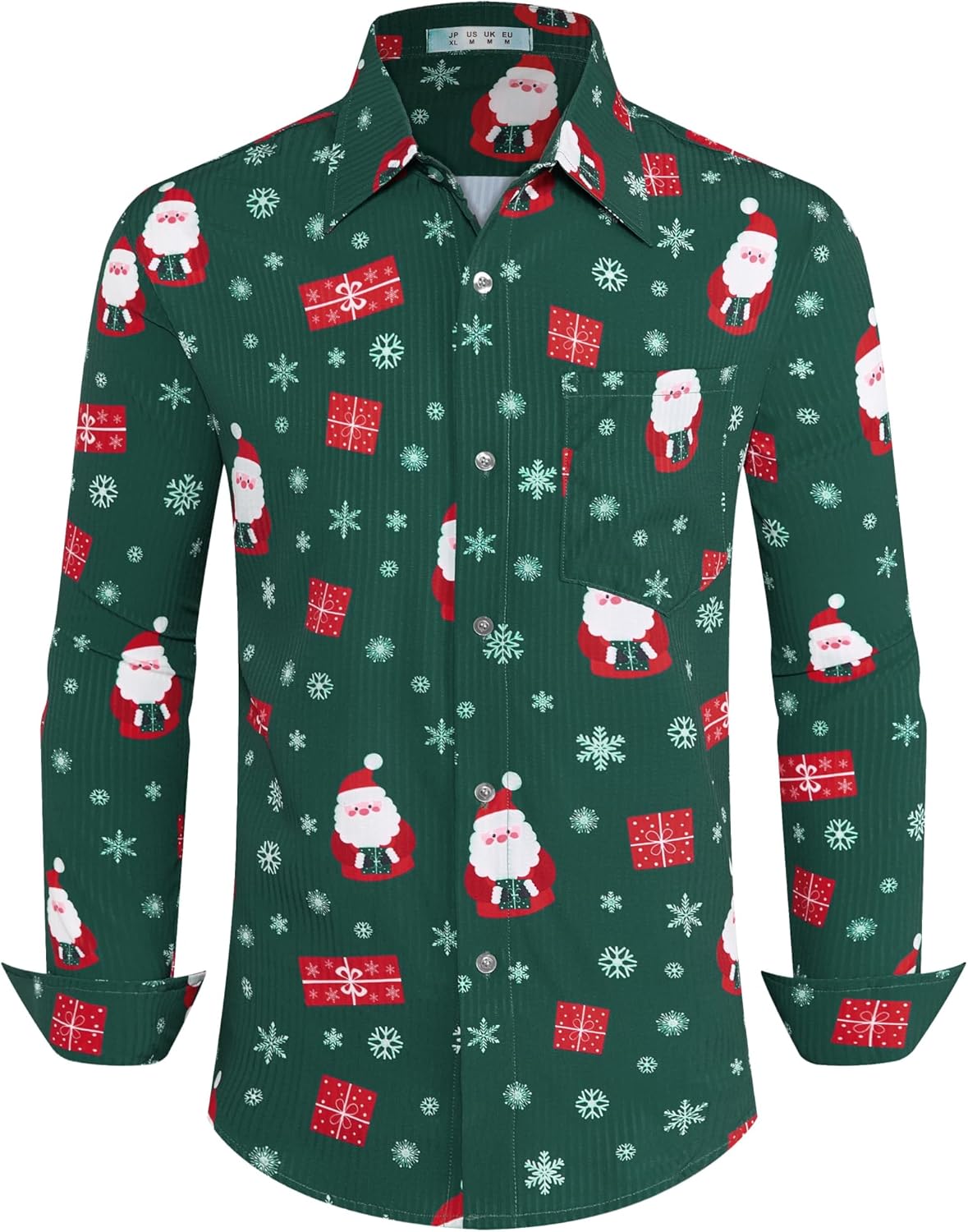 BOJIN Men's Dress Wrinkle-Free Floral Hawaiian Long Sleeve Flower Printed Casual Button Down Shirts with Pocket