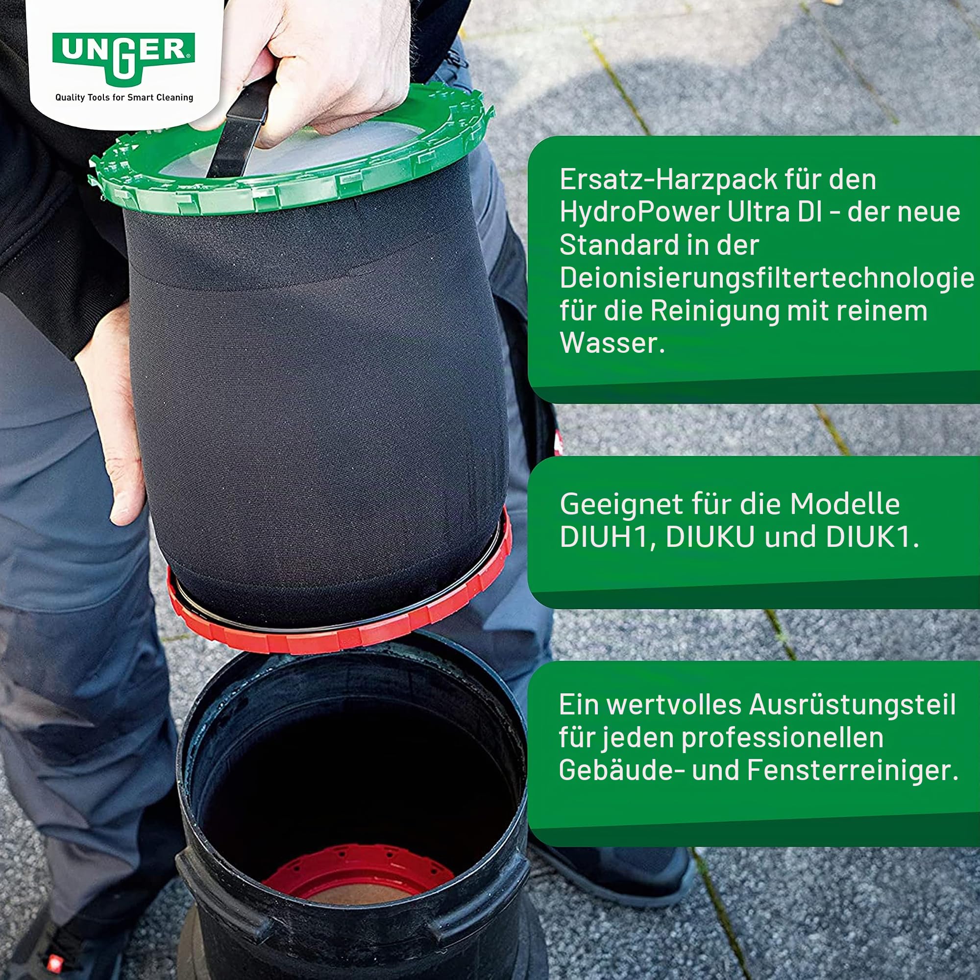 UNGER HydroPower Ultra Harz Packs für Filter S zur Reinigung von Grundwasser