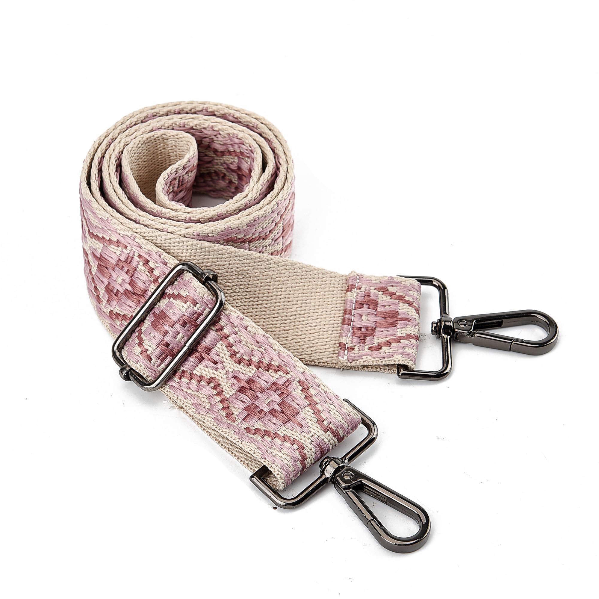 Purse Strap Gold Hardware Replacement Crossbody Bag Strap, Wide Adjustable Shoulder Strap
