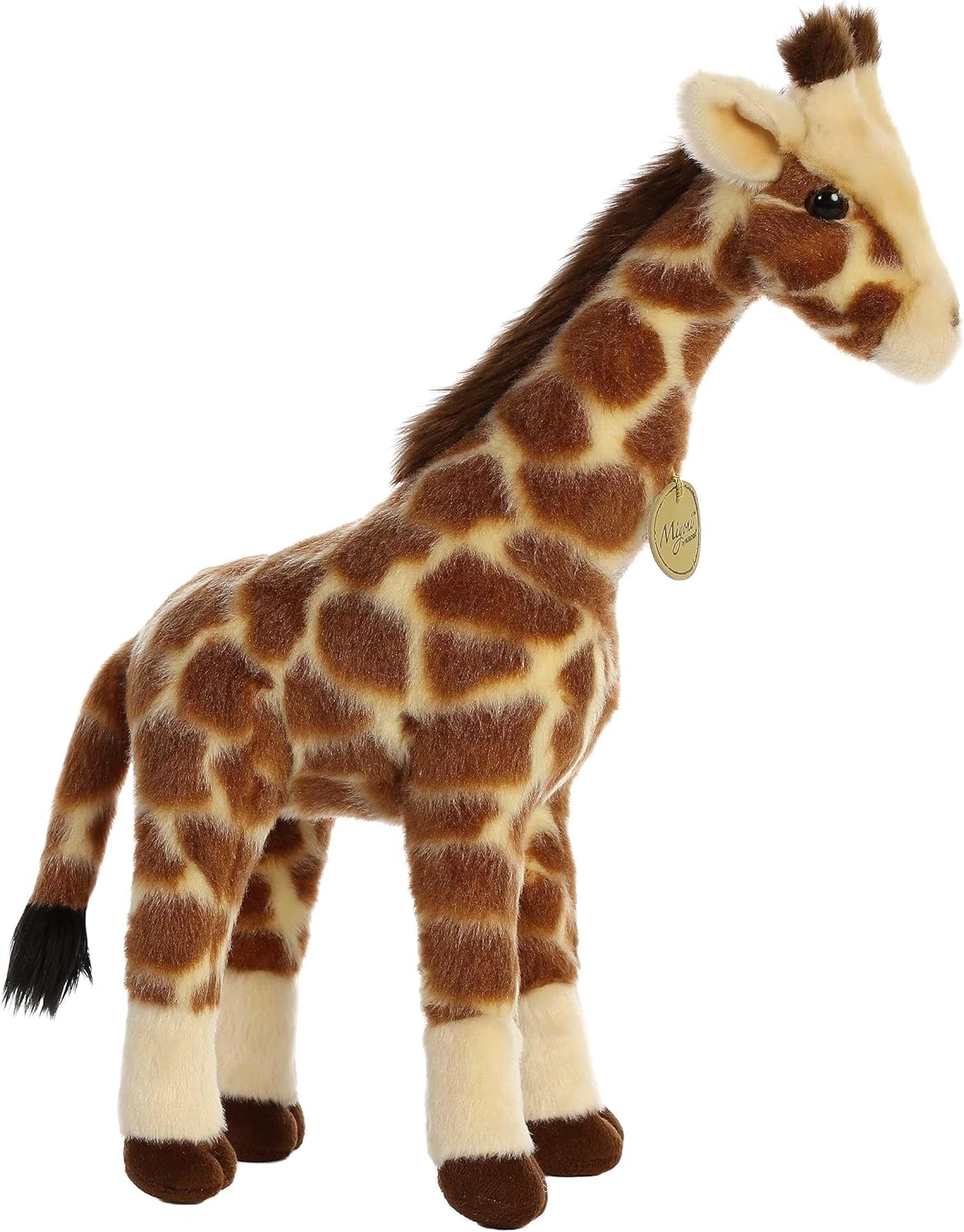 Aurora® Realistic Miyoni® Giraffe Stuffed Animal - Lifelike Details Make a Cherished Companion - Perfect for Decorating Bedrooms or Classrooms - Brown 17 Inches