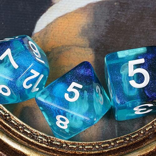 Miniatura 178 de UDIXI - Juego de dados poliédricos DND; juego de dados para Dungeons & Dragons, dados de calavera para DND, RPG, MTG y otros juegos de mesa