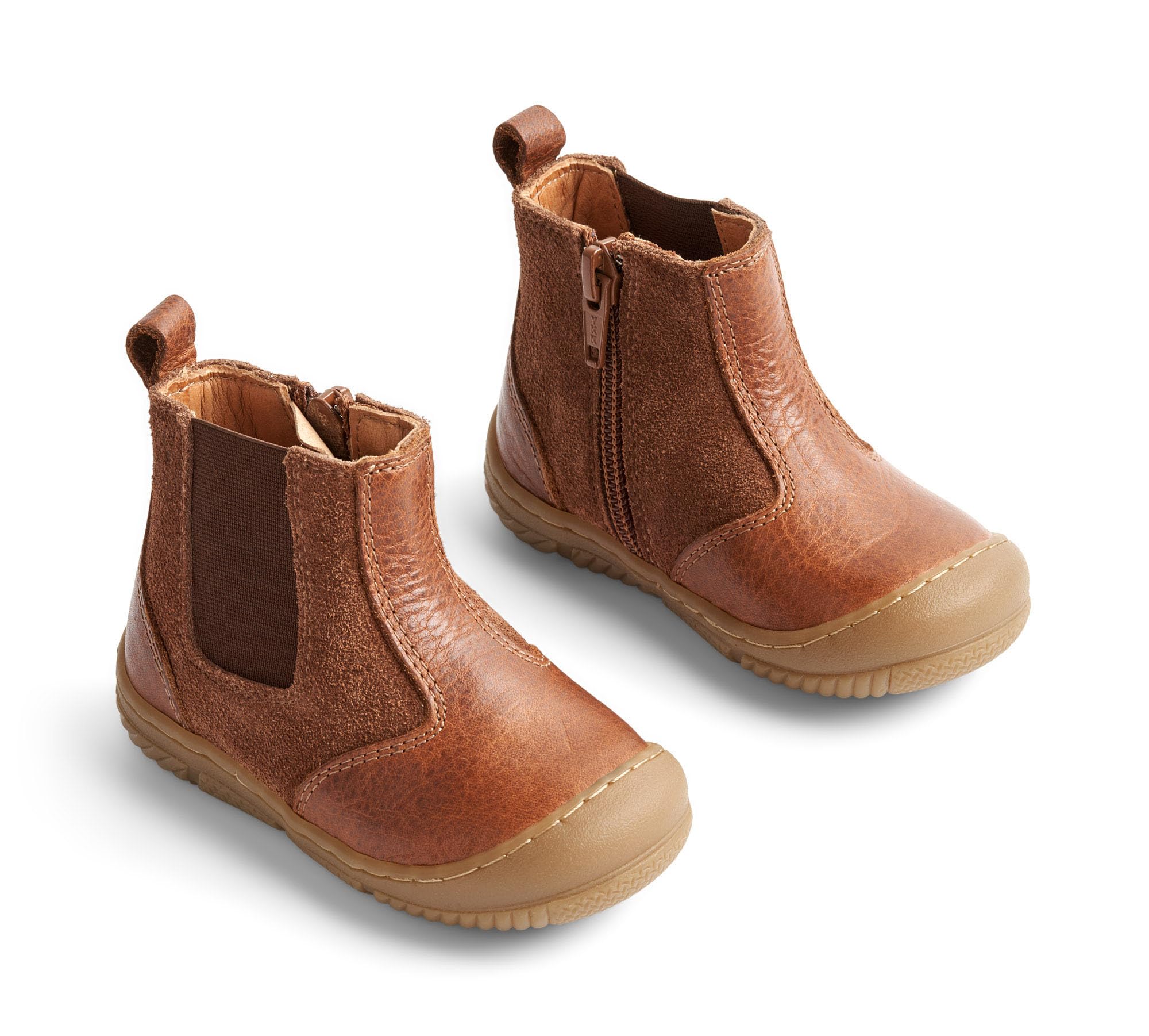 Wheat Scarpine Primi Passi Rana Chelsea Look Baby 60% Pelle, 40% Suede Traspiranti, Scarpe per Chi Inizia a Camminare Unisex-Bambini e Ragazzi
