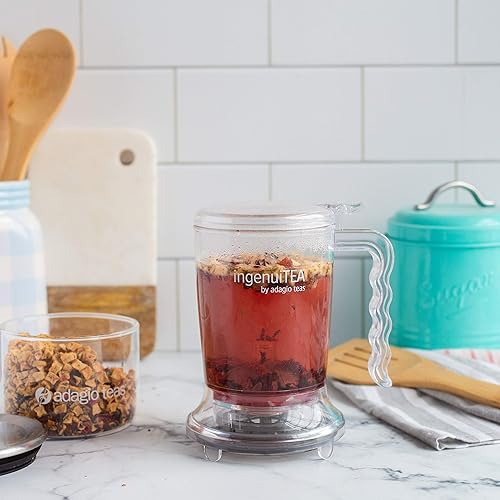 Miniatura 4 de Adagio Teas - Tetera ingenuiTEA con dispensador en la parte inferior transparente 16 onzas