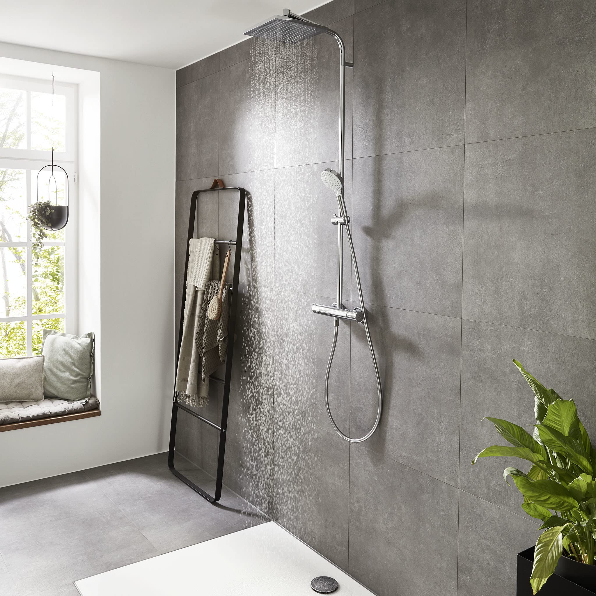 Hansgrohe Crometta E Słuchawka Prysznicowa, Srebrny, 1 Sztuka