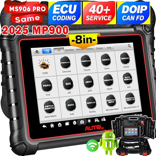 Autel Escáner MaxiPRO MP900, 2025 más nuevo de MS906BT MP808BT PRO MK900 MX900 MK808S, codificación ECU, herramienta de escaneo de diagnóstico
