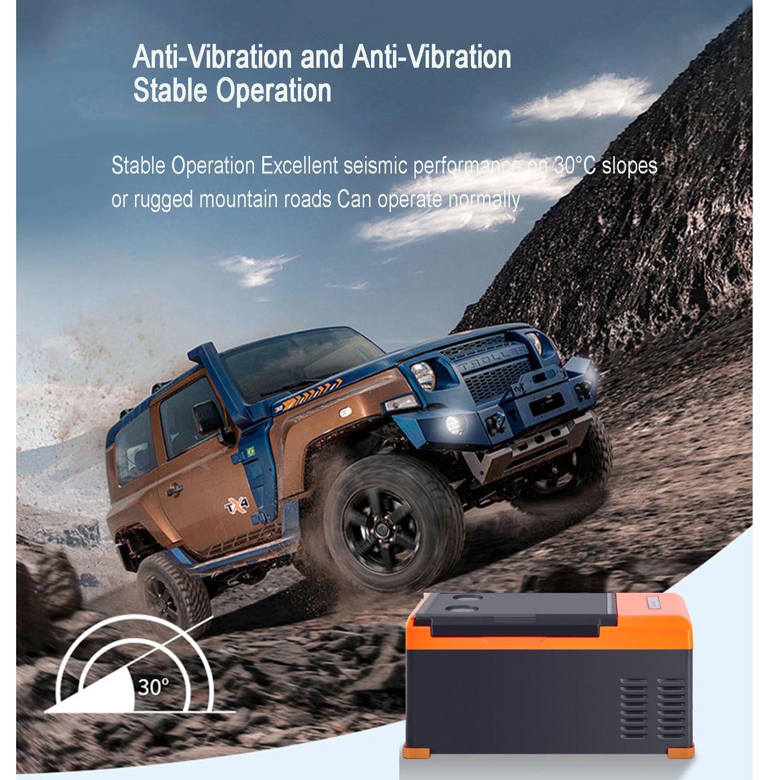 Refrigerador para AutomóVil de 12/24 V, Refrigerador para AutomóVil de 20 L, Congelador PortáTil Refrigerador Compresor EléCtrico para VehíCulos Viaje para Acampar Al Aire Libre