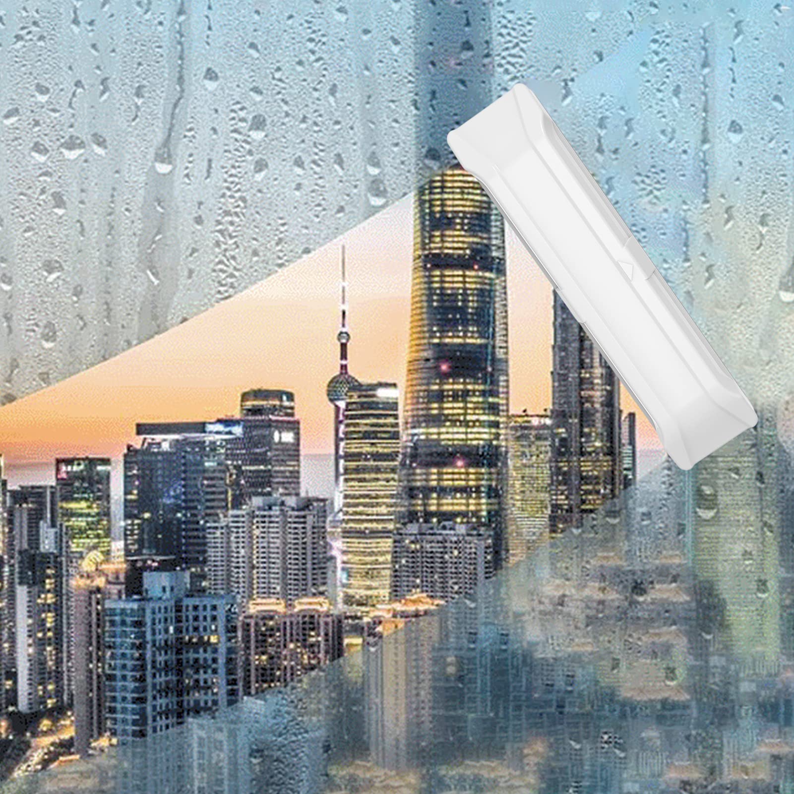Fuere - Limpiador magnético de cristal para ventanas de interior y exterior de cristales para alta resistencia de 3 a 8 mm, lava de cristal imantado (blanco 8-15 mm)