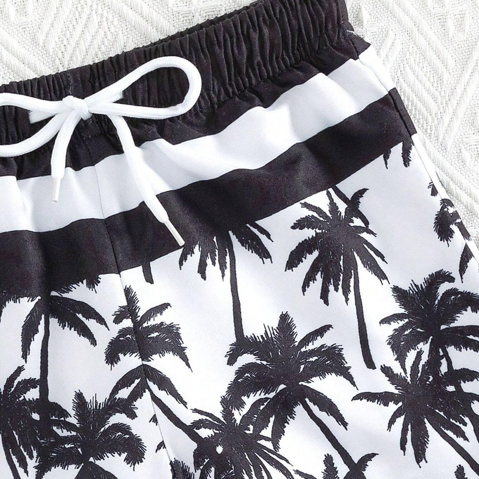 Conjunto de traje de baño familiar a juego Mommy and Me de cintura alta, traje de baño de dos piezas con cuello en V para niñas