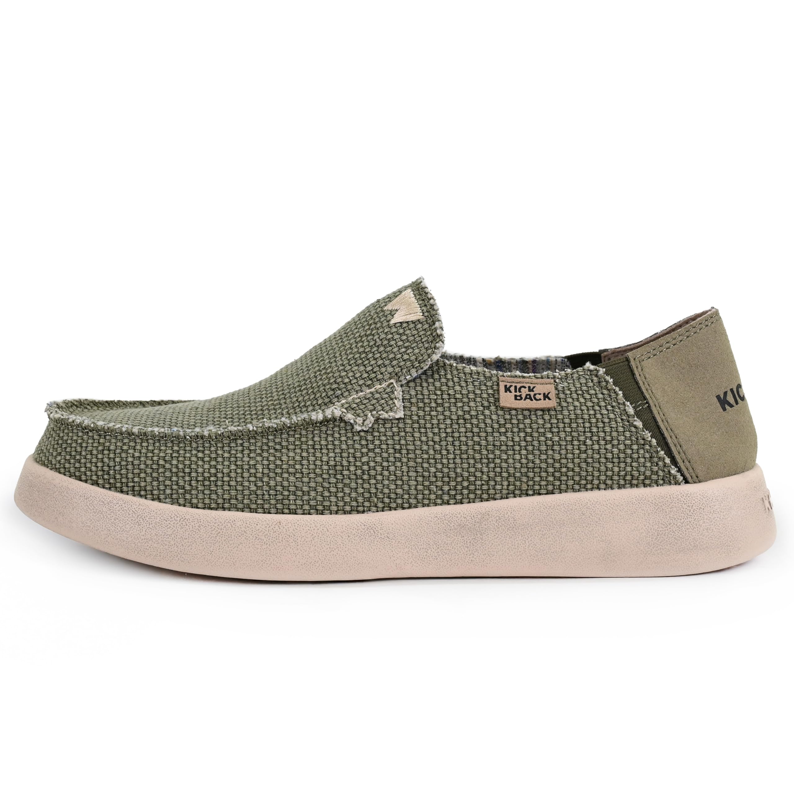 Canvas Shoes Mens Slip On Shoes With No Back Kickback Barbeach