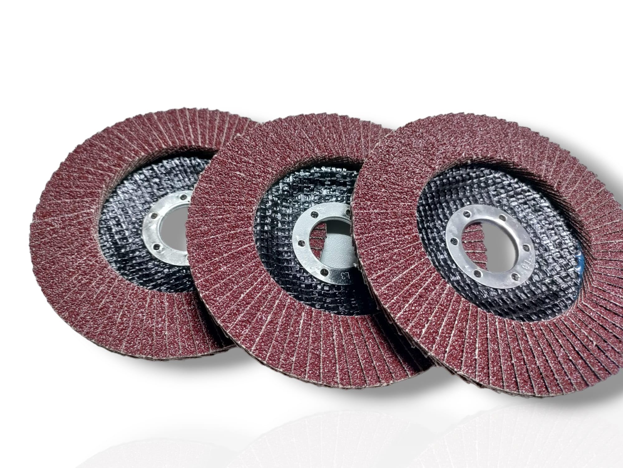 Terryshop74® 3 Dischi Abrasivi Lamellari Grana P100 Ø115 mm per Smerigliatrice Angolare – Disco 115x22 mm per Ferro, Legno e Marmo