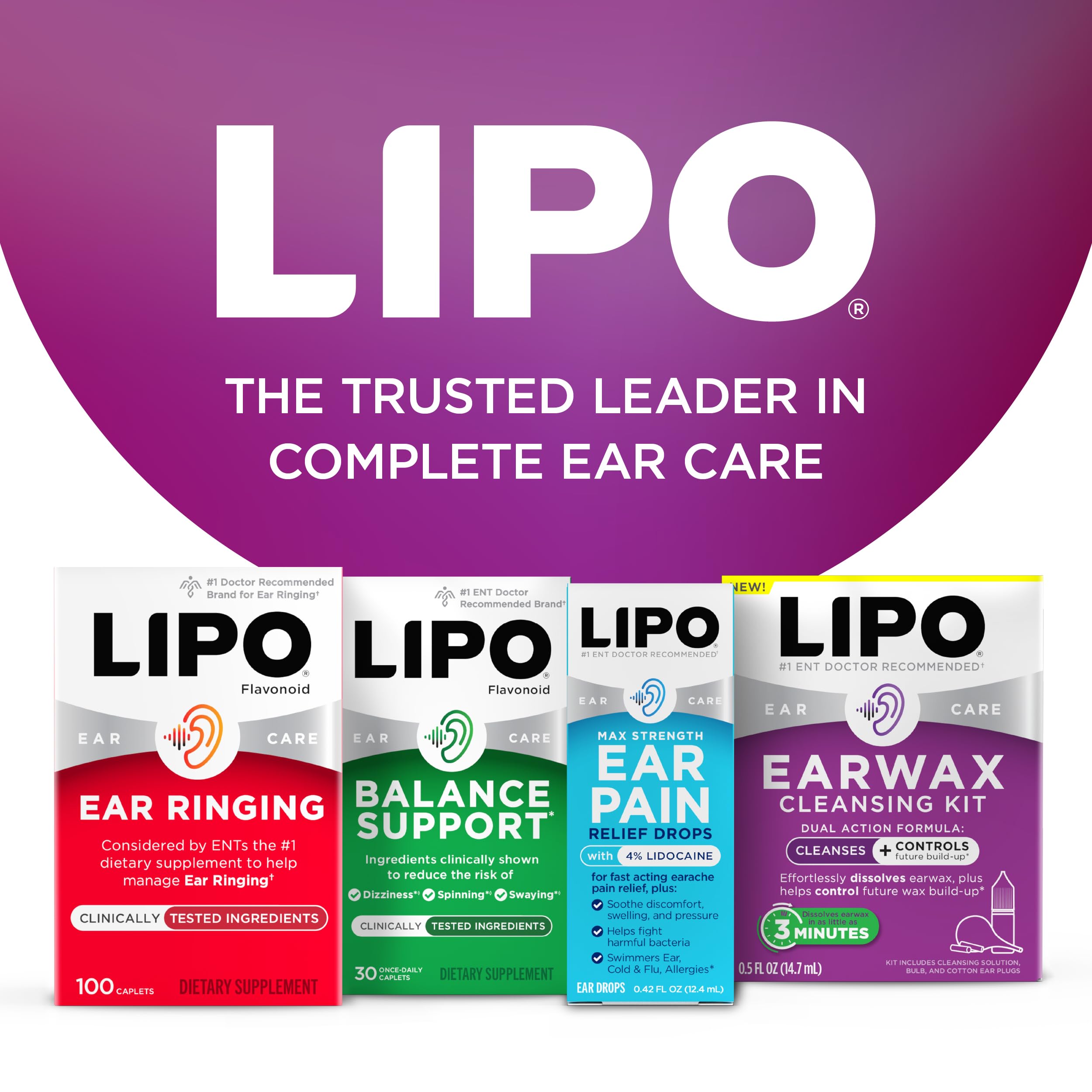 LIPO Earwax Removal Drops, Ear Cleaning for Wax & Clogged Ears, 0.5 fl oz — Amazon image 8