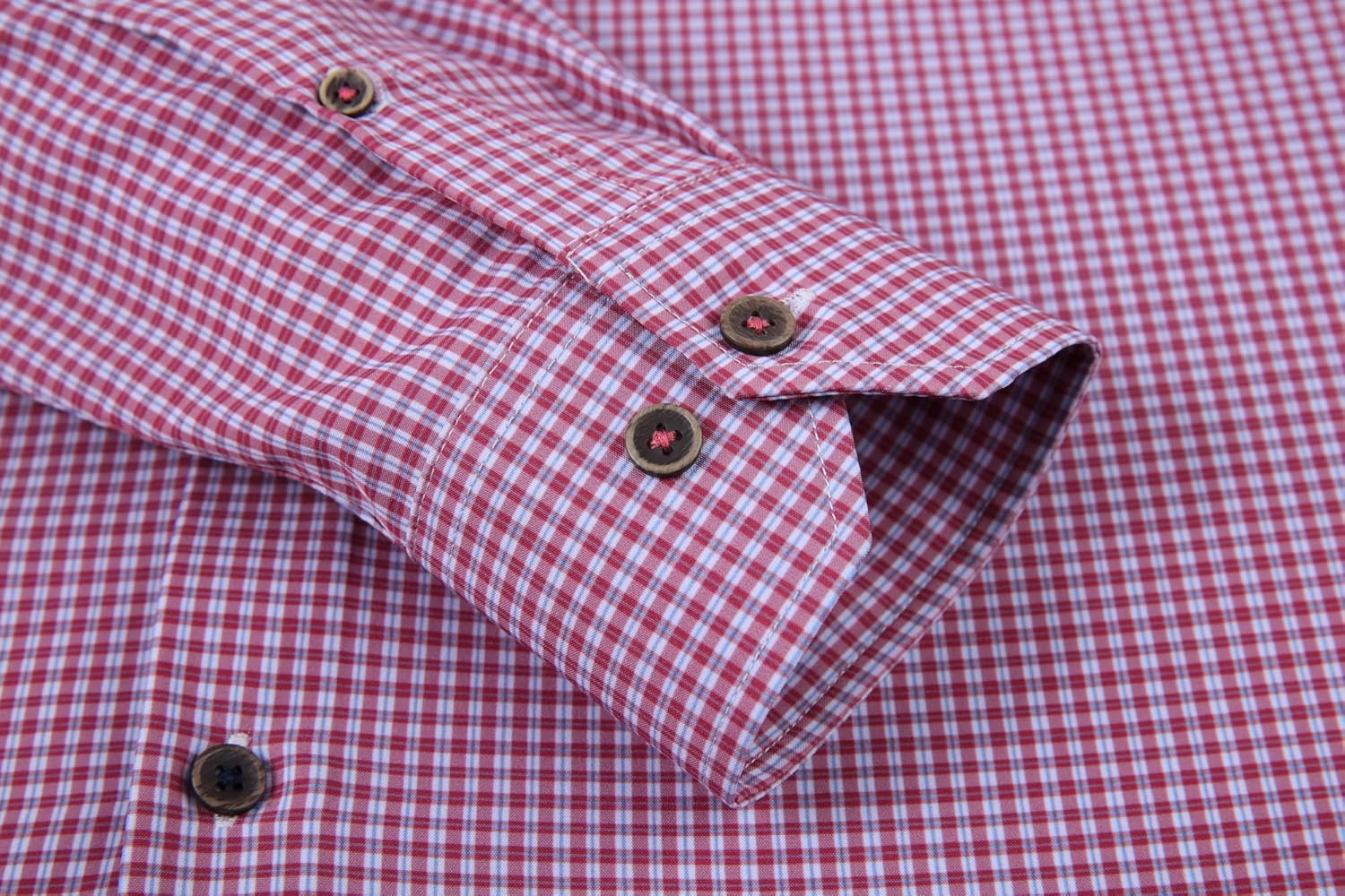 Alex Vando Mens Button Down Shirts Wrinkle Free 4-Way Stretch Print Business Casual Shirt - Image 5