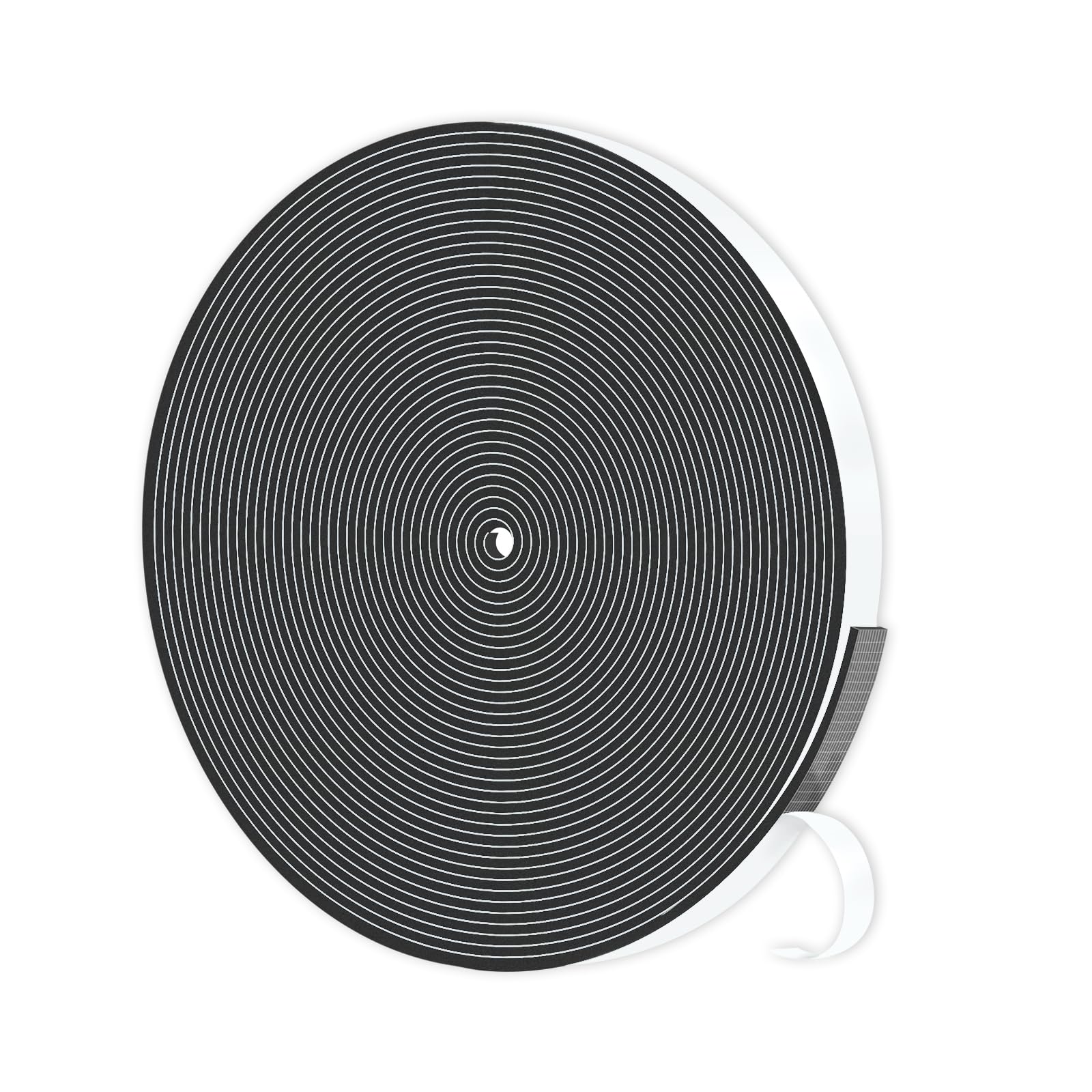 Weather Stripping Door Seal,High Density CR,1/2 in x 1/16 in x 33Ft