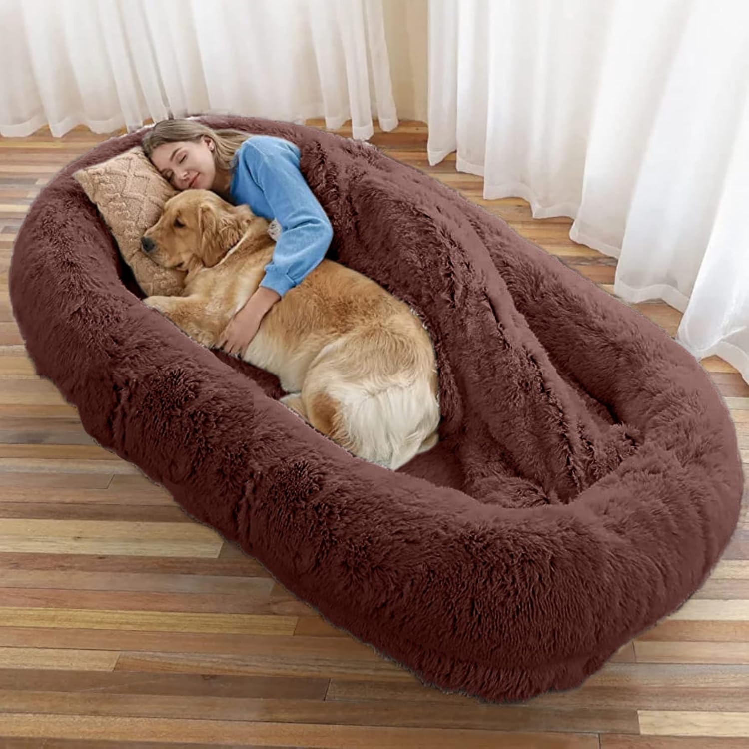 DRILLY Human Size Dog Bed,Big Size XXXL Dog Bed,Giant Dog Bed Dogs cat