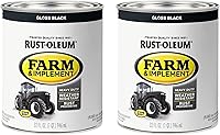 Vista 16 de Rust-Oleum Farm & Implement 280176 - Pintura esmaltada, galón, naranja (Allis Chalmers Orange)