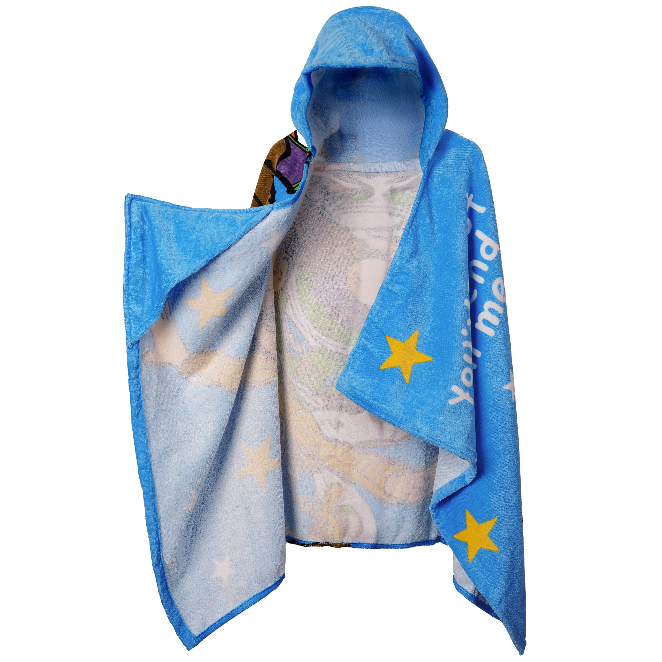 Disney Toy Story Poncho Mare Bambino, Asciugamani Bambini Asciugamano Da Bagno Woody Buzz Lightyear Telo Mare Cotone, One Size