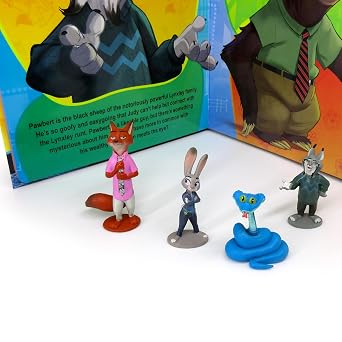 Disney Zootopia 2 My Busy Books - Storybook, 10 figurines, playmat