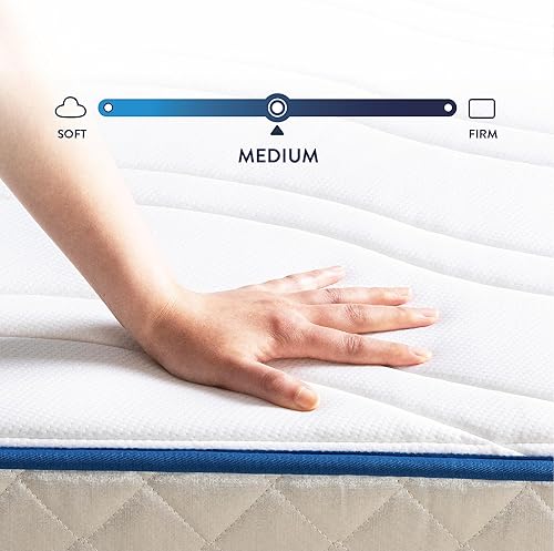 Miniatura 24 de Best Price Mattress Colchón híbrido de resortes interiores de 8 pulgadas, parte superior apretada, parte superior de espuma cómoda con base