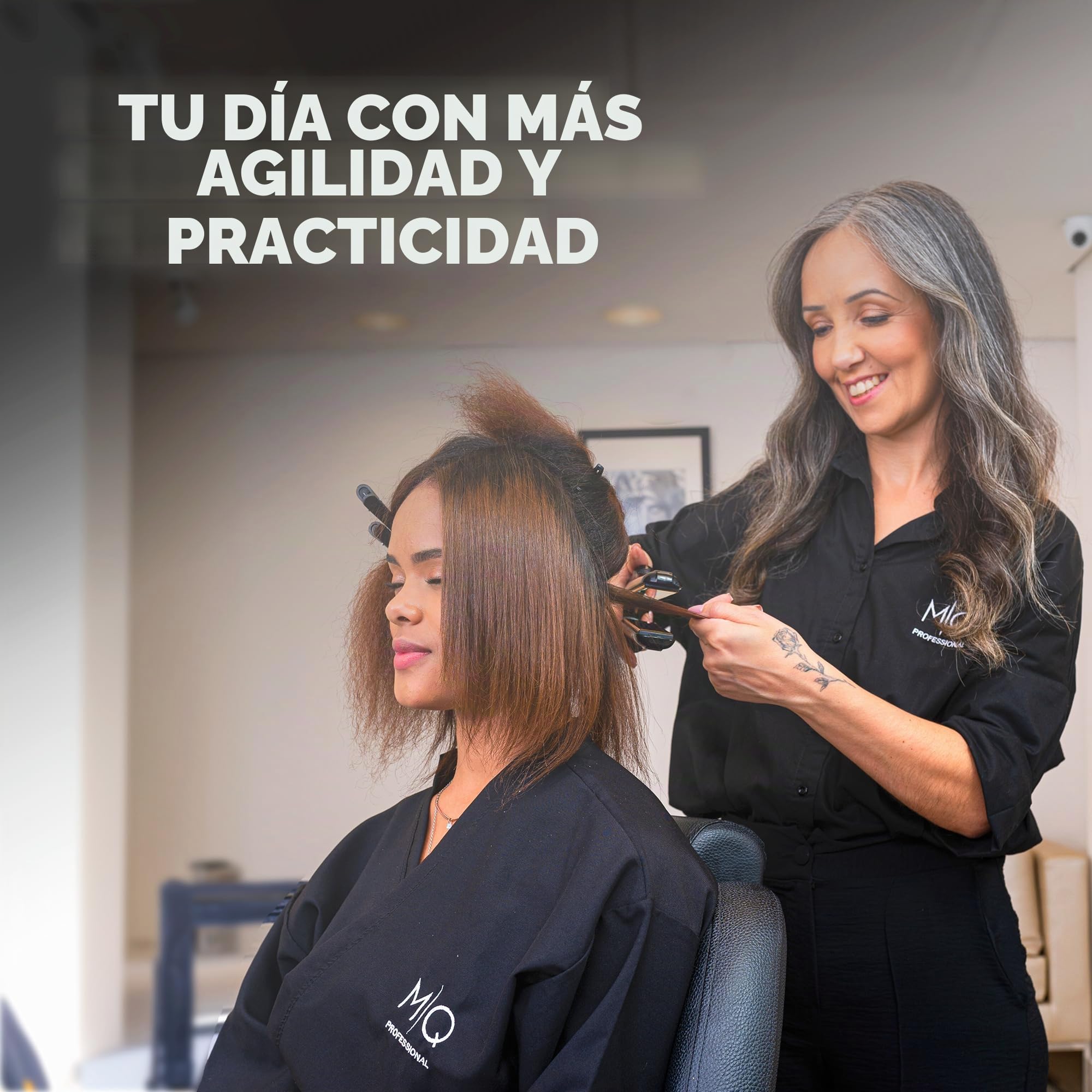 Plancha Cabello Profesional Mq Turbo Led 485f Efecto Espejo
