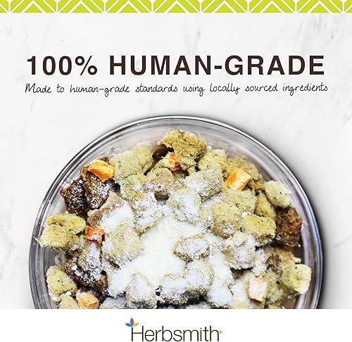 Miniatura 16 de Herbsmith Condimento para croquetas – Pato liofilizado – Alimento para perros para comensales exigentes – Frutas y verduras de grado comestible – 3