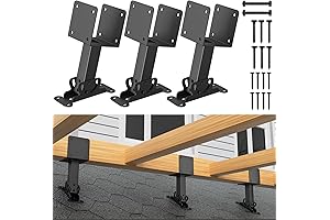4x4 Adjustable Angle Pergola Brackets, TROPTOLKY Pergola Metal Brackets with Heavy Duty...
