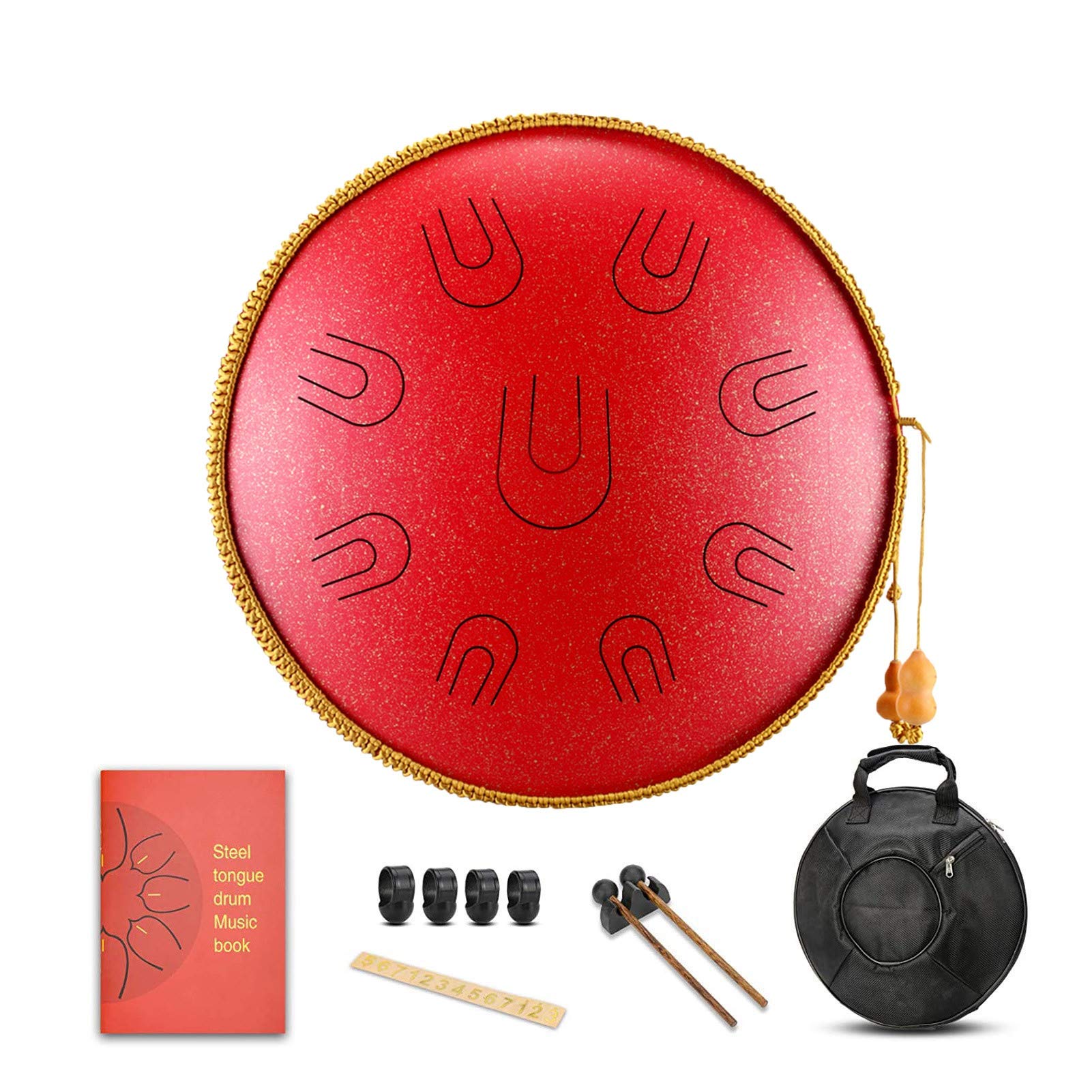 Kit Da 14 Pollici Da 14 Pollici a Tamburo in Acciaio Thumue, Standard C Minore, Psicoterapia Percussioni, Un Regalo Per Principianti E Amanti Dello Yoga (Color : C)