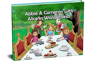 Recordable Christmas Books for Children | Personalized Alice in Wonderland Book with Your Kid's Name
