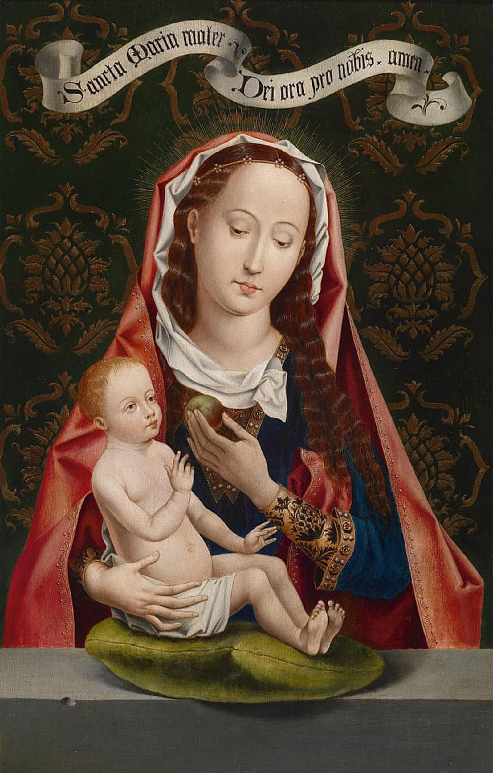 SERENDIPITP Vintage Picture Print on Canvas Wall Art Poster Lady of the by Hans Memling Artwork Print Poster for Wall Decor 60x90cm