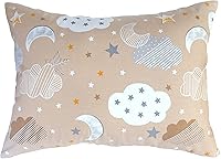 Vista 8 de Funda de almohada de algodón para niños pequeños de 13 x 18 pulgadas, diseño de estrella, funda de almohada de viaje blanca, funda de almohada