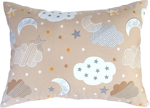 Miniatura 3 de Comfy Turtles Funda de almohada de algodón natural de 13 x 18 pulgadas para niños, niñas y niños, ideal para dulces sueños, dormir y viajar, suave y